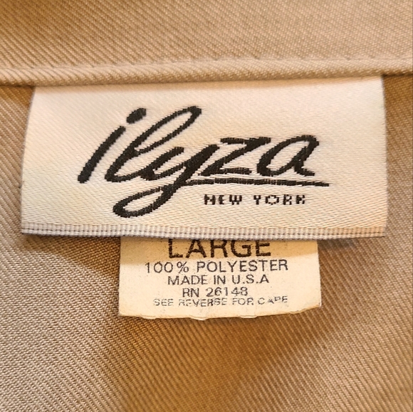 Ilyza New York Woman's Suit Set, Blazer, and Skirt, Size: Large Color: Tan - Picture 10 of 16